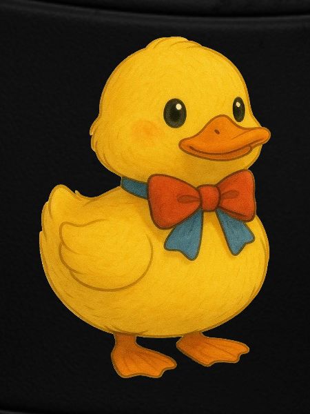 Duck with bow