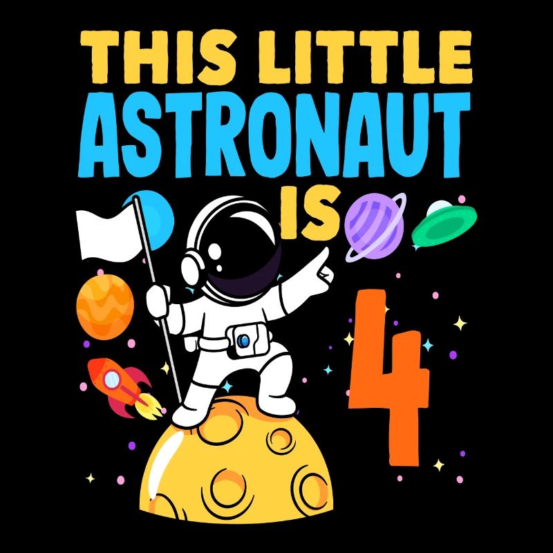 This little astronaut is 4