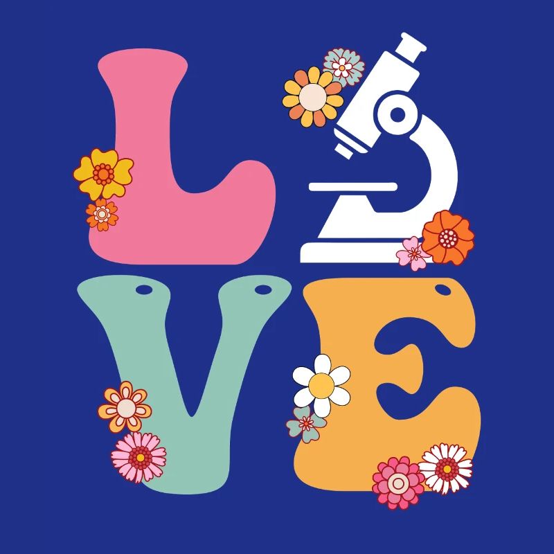 Love Medical Lab Scientist Boho Rainbow MLS