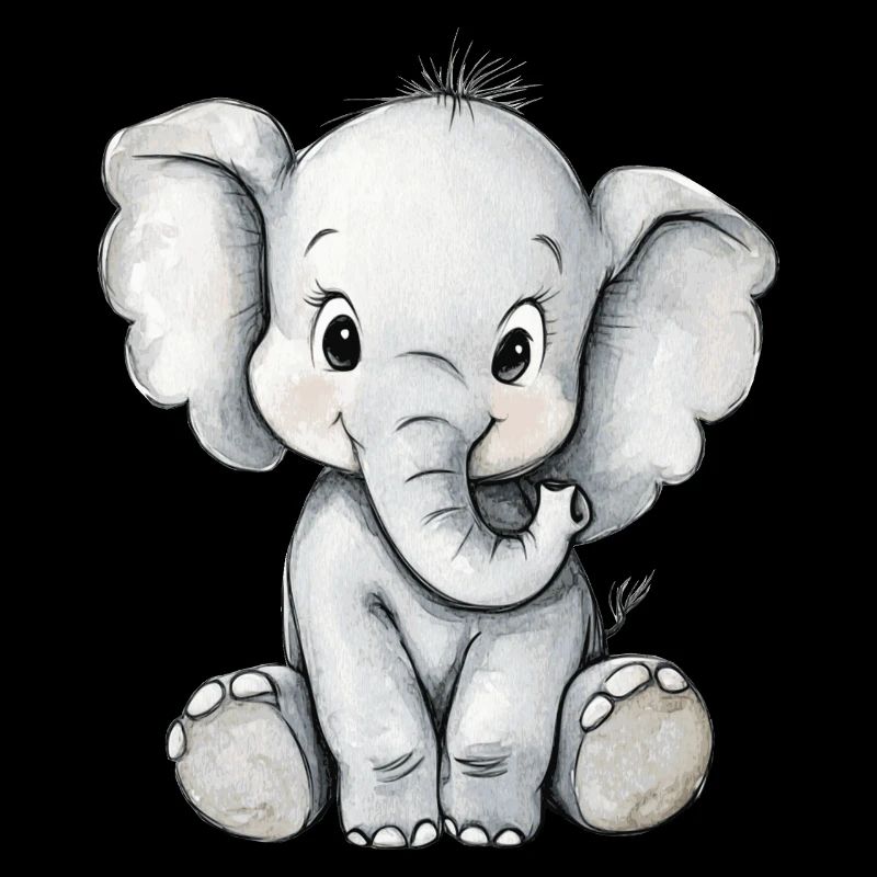 kleiner süßer Elefant