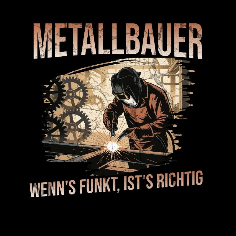 Metallbauer Lustiger Spruch Metallbau Cool Geselle