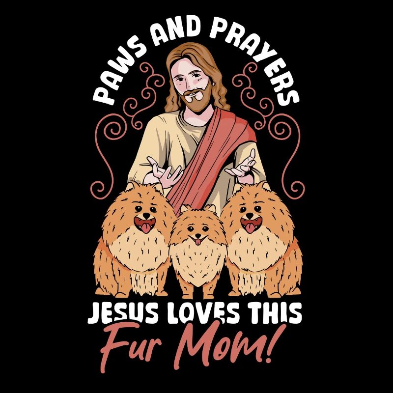 Hund Mama Pfoten Und Gebete: Jesus Hunde Mutter