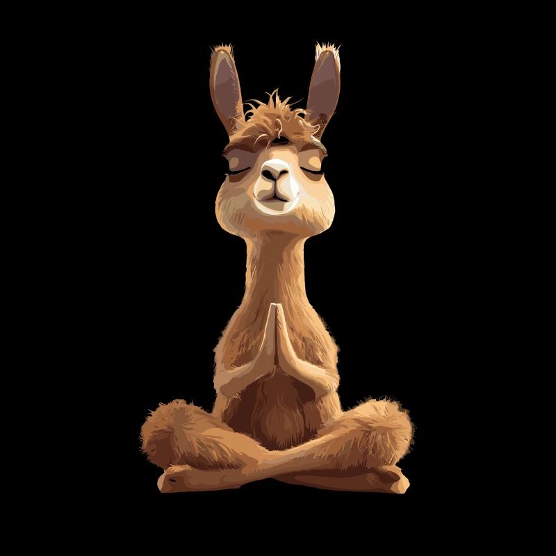 Meditating Lama for relaxation and relaxation