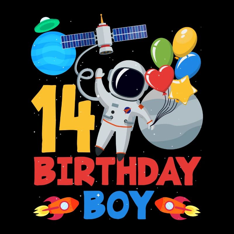 14 Anniversaire Garçon Astronaute Aventure Spatiale