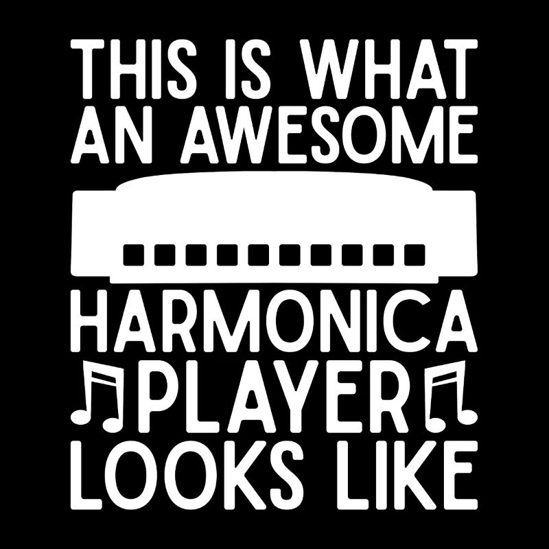 Harmonica Musican Awesome Player Looks Like
