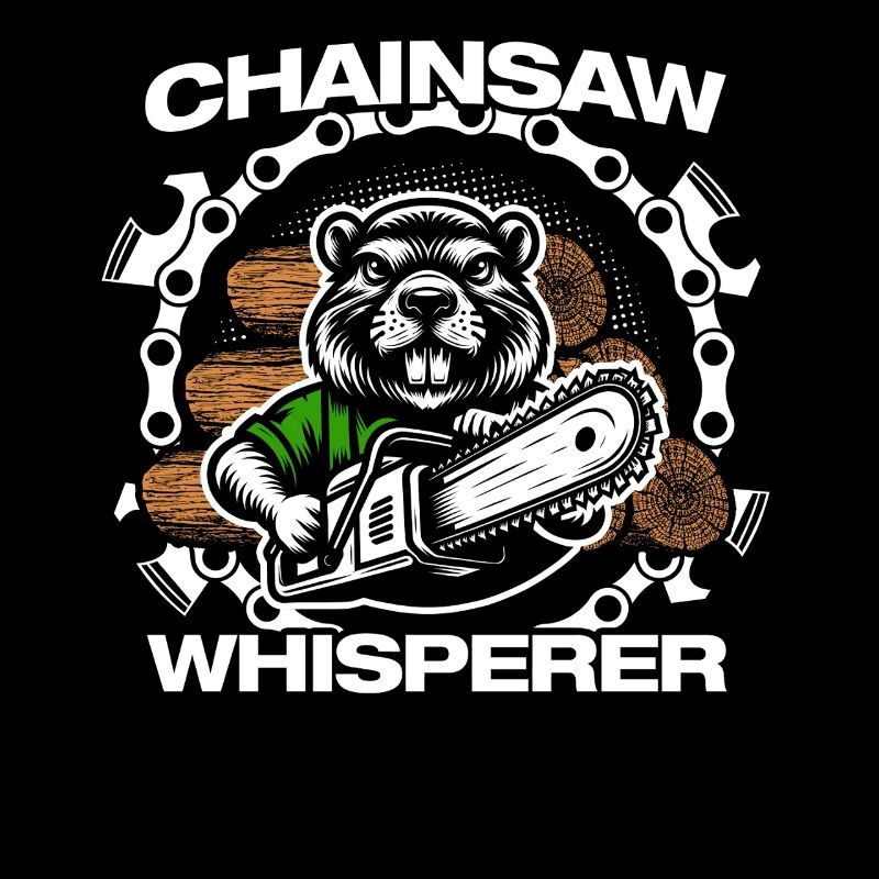 Chainsaw whisperer wood lumberjack forester