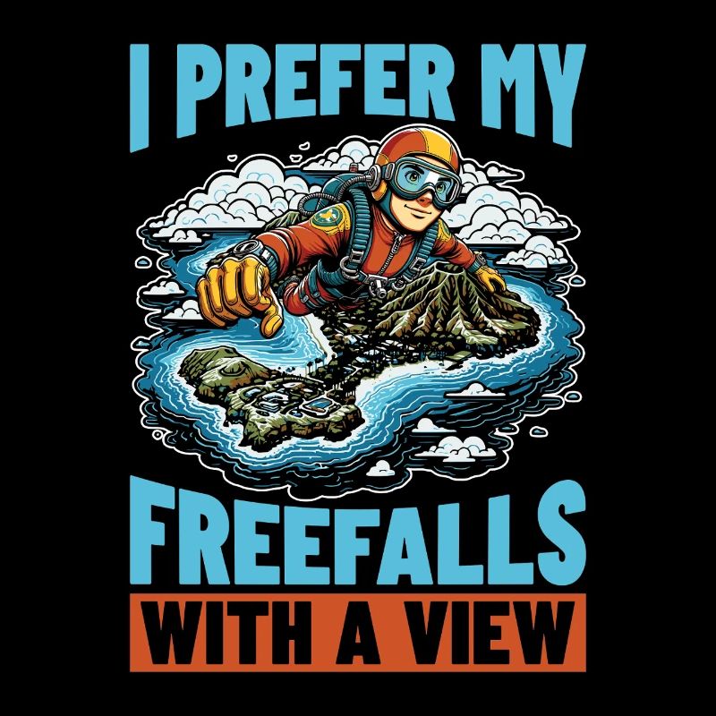 Parachutisme Je préfère mes freefalls avec le parachutisme