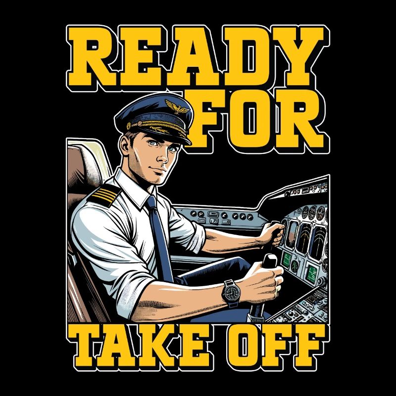 Flight Instructor Ready For Take Off Pilot School