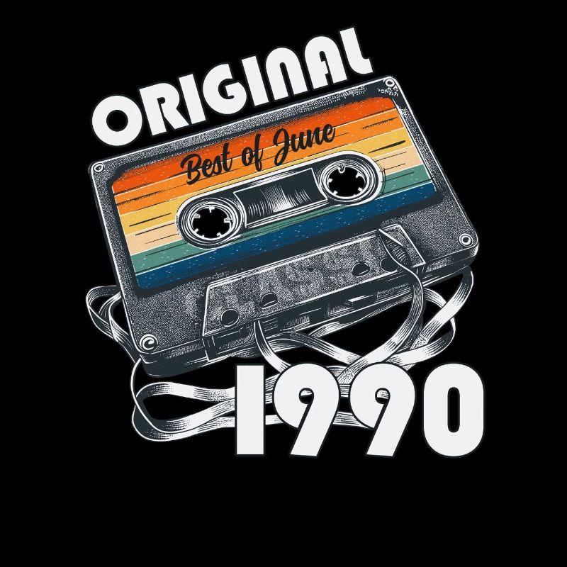 35. Geburtstag Geschenk Mann Kassette Juni 1990