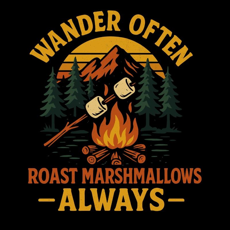 Hiking & Marshmallows Camping Vibes