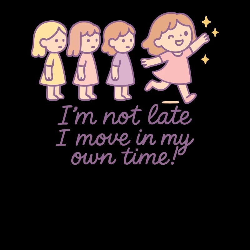 Ich Bin Nicht Zu Spät Mädchen Ballett