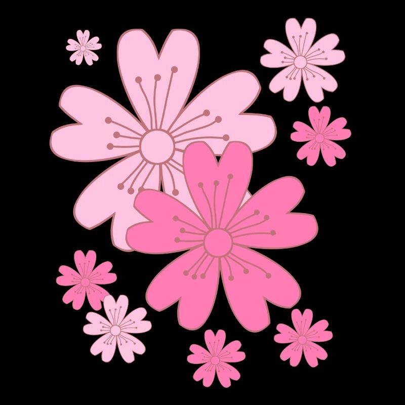 Fallende Sakura Kirschblüten