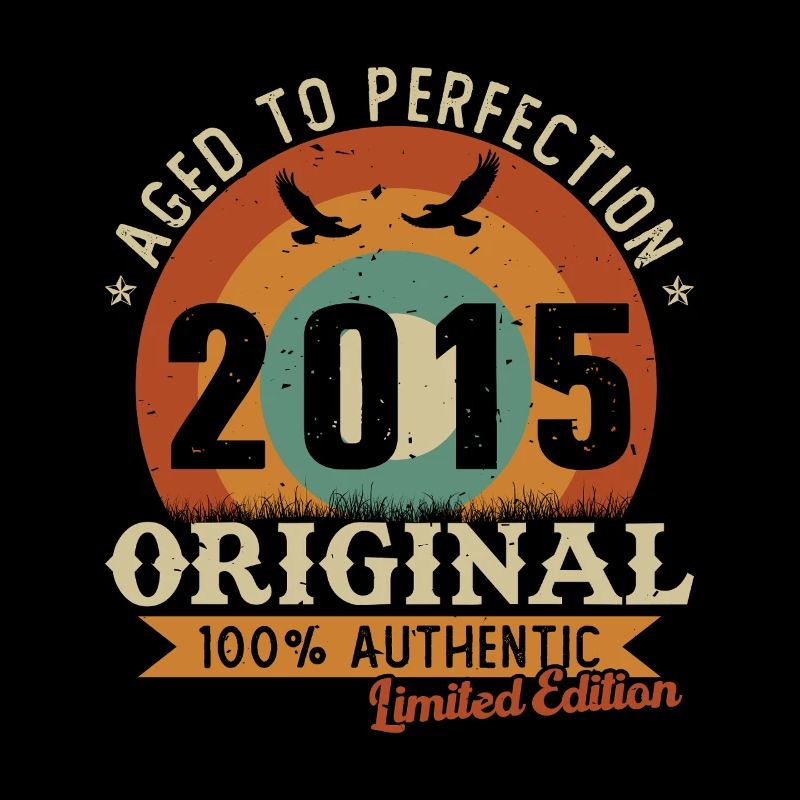 10 Jahr 2015 Vintage Retro Geburtstagsgeschenk