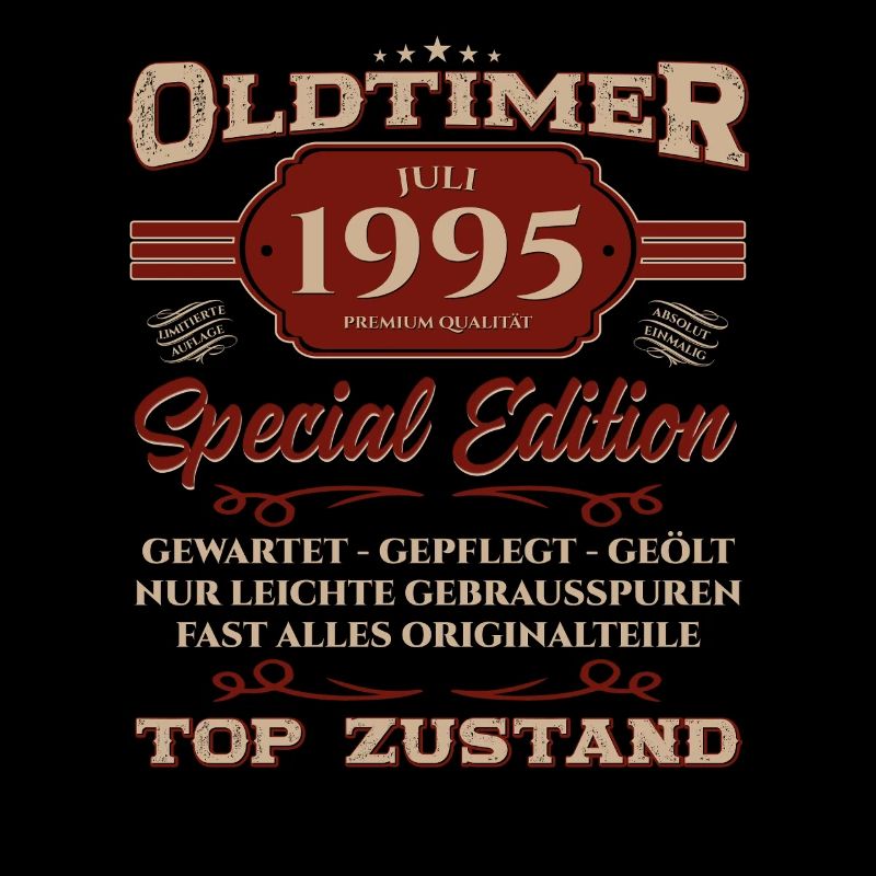 30. Geburtstag Geschenk Mann Oldtimer Juli 1995