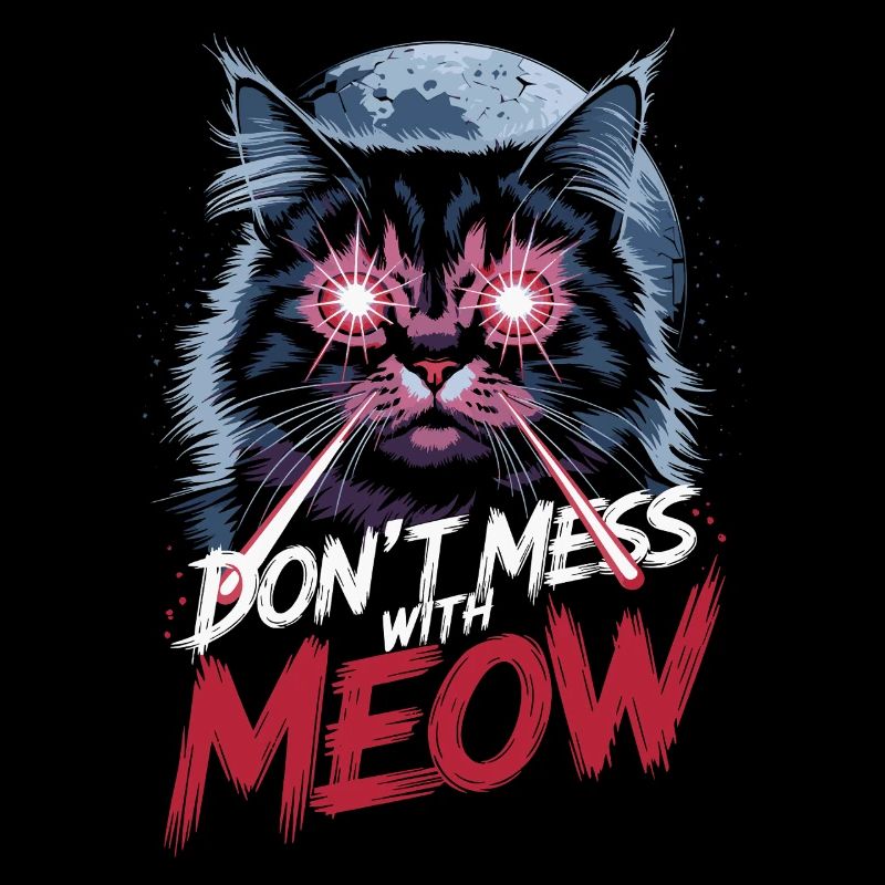 Ne plaisantez pas avec l’art du chat laser miaou