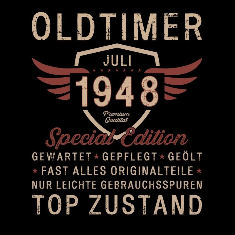 77th Birthday Oldtimer July Vintage 1948