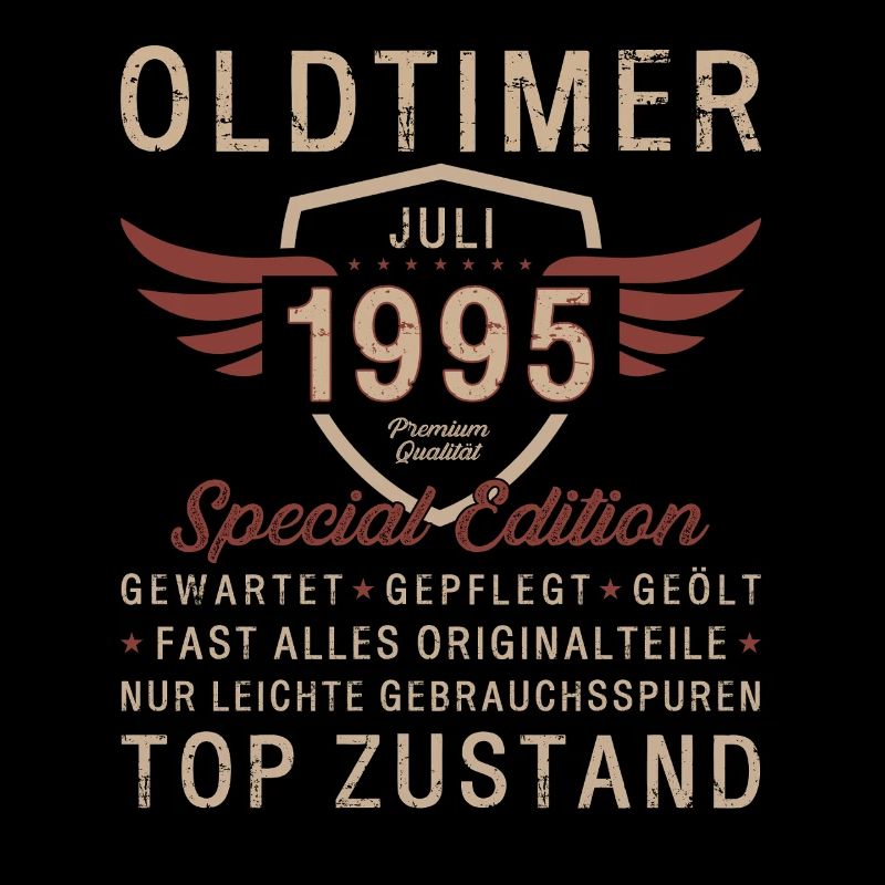 30. Geburtstag Geschenk Mann Original Juli 1995