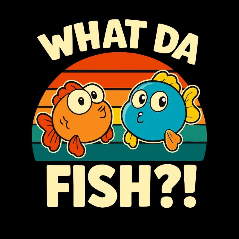 Qu’est-ce que Da Fisch WTF - Vintage Quoi. Dessin animé Da Fish