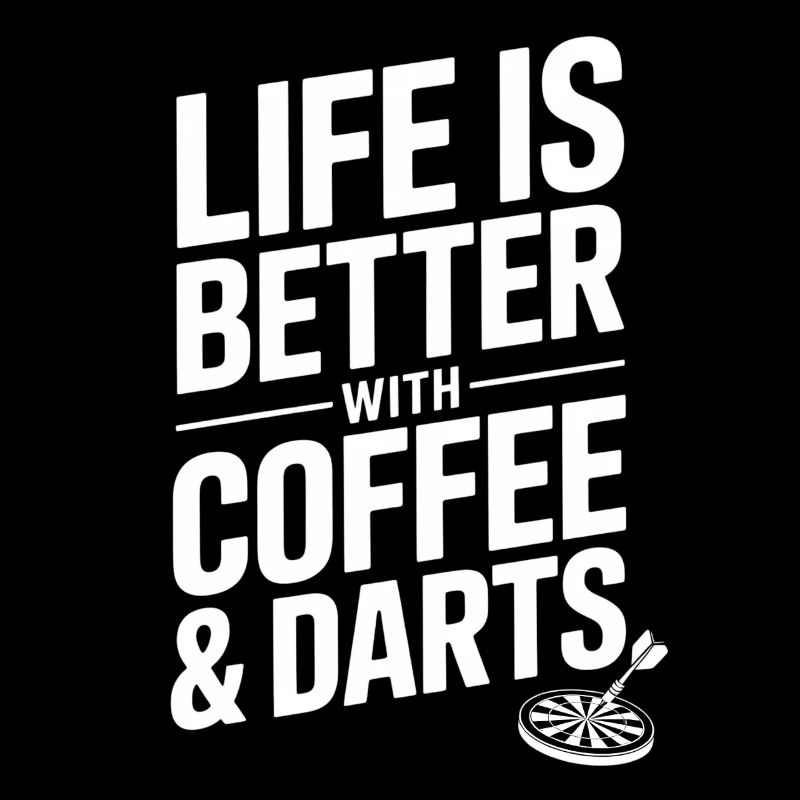 Café et fléchettes Dire joueur de fléchettes