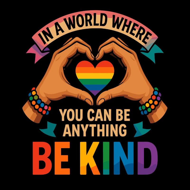 Be Kind - Regenbogenherz Design