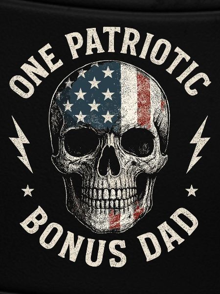 Bonus Dad mit Flaggen-Schädel