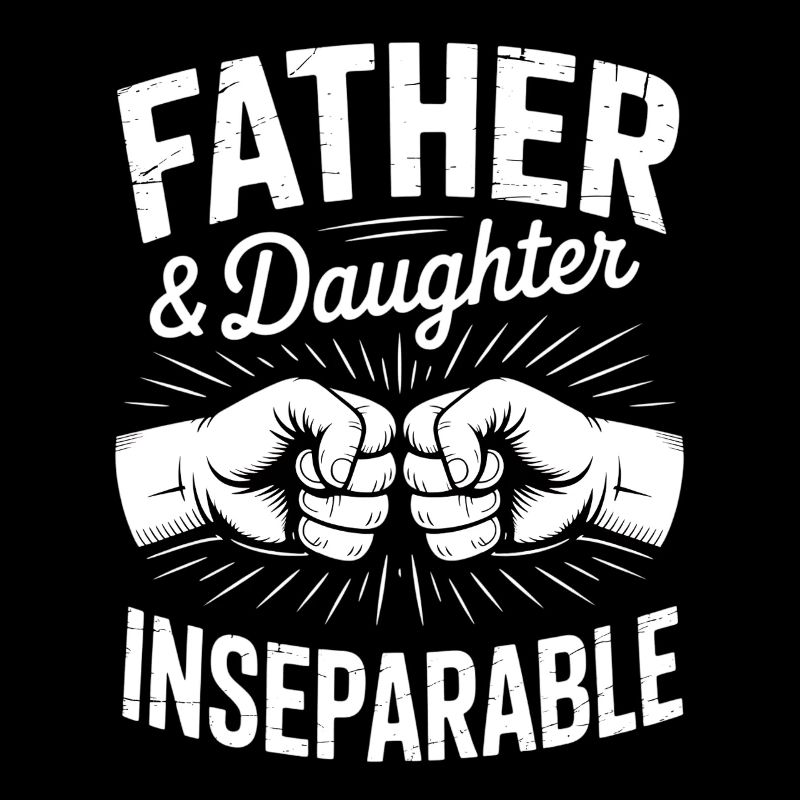 Father Daughter Inseparable Dad Daughter