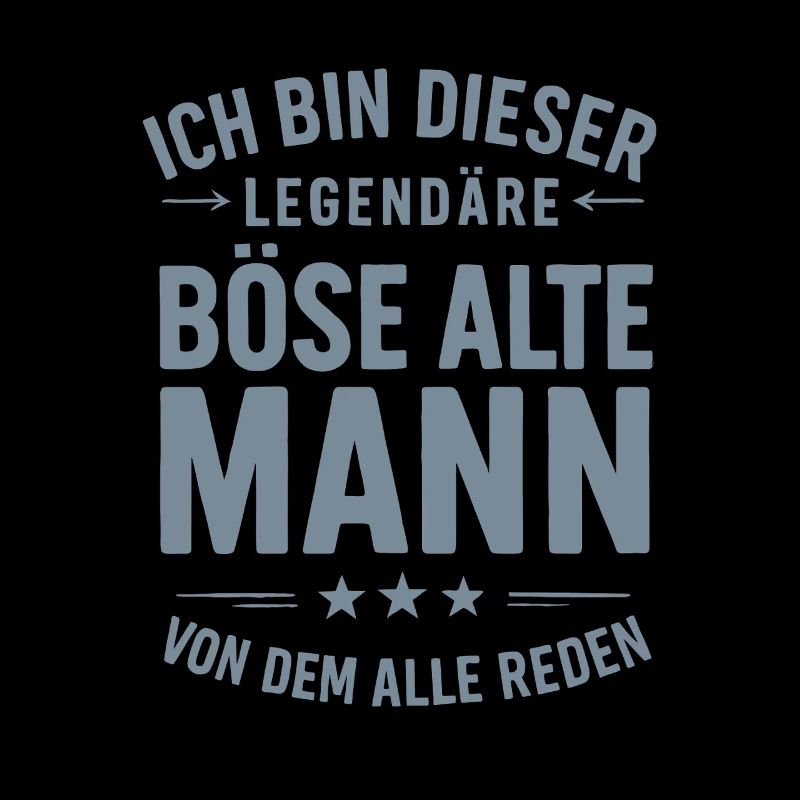 Legendary Evil Old Man Saying Design
