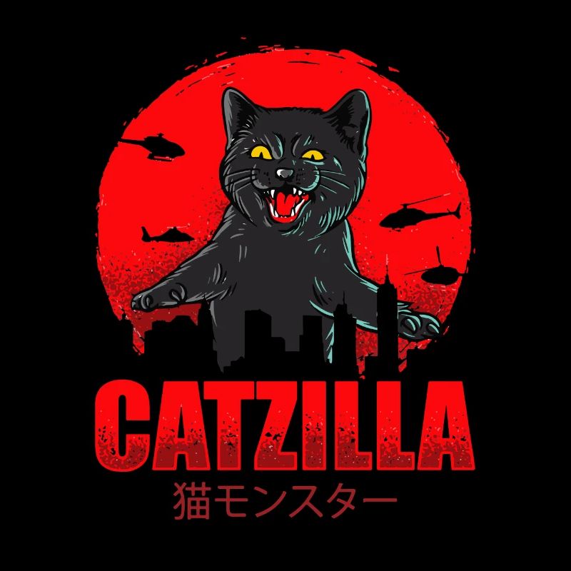Catzilla Attack - Tokyo Monster Cat Vintage