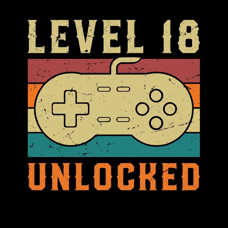 Level 18 Komplettes Vintage-Geburtstagsgeschenk