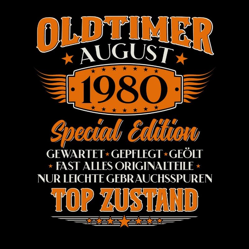 45e anniversaire Oldtimer August Né en 1980
