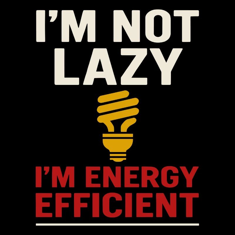 I'm not lazy, I'm energy efficient