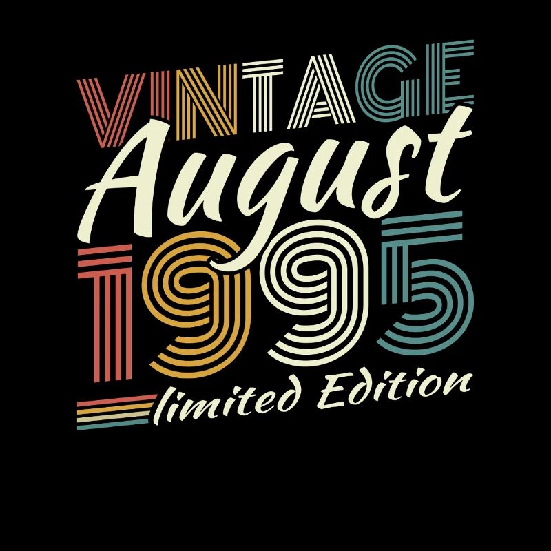 August 1995 Retro Vintage Birthday Gift