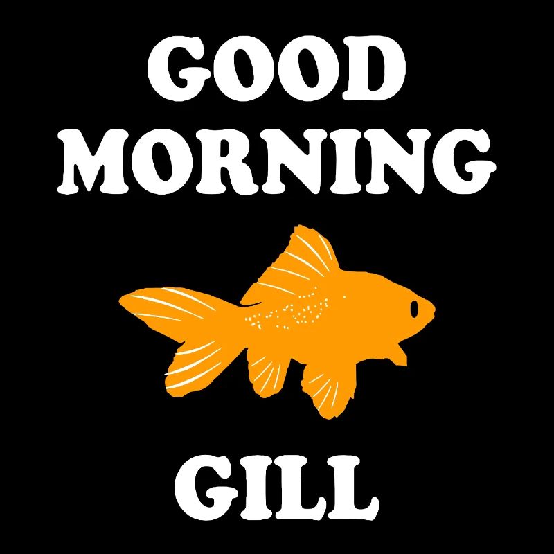 Bold Goldfish with Good Morning Greet