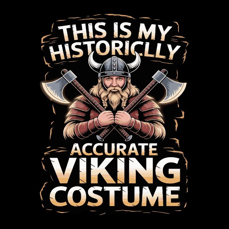 Historically accurate Viking costume with warrior