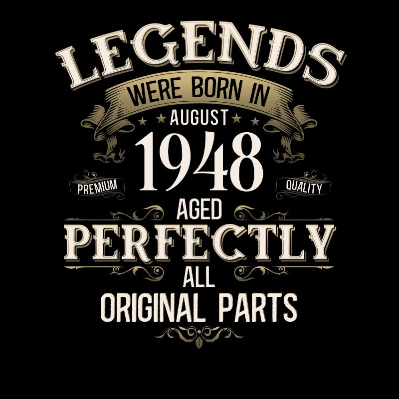 77th Birthday Legend August Born in 1948
