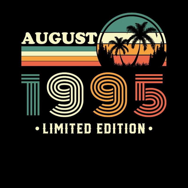 August 1995 Retro Vintage Birthday Gift