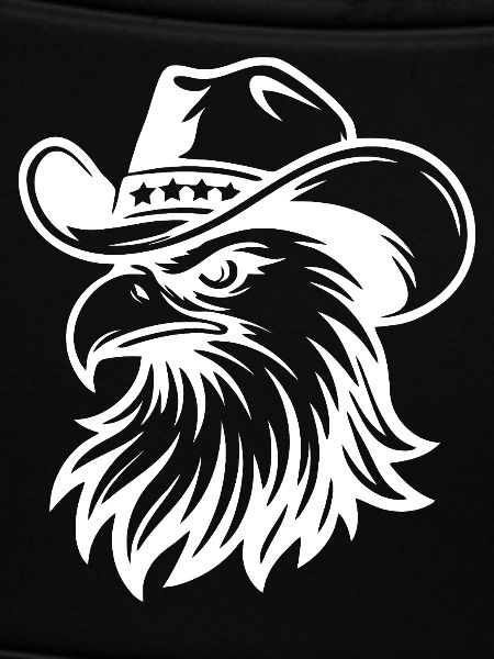 Patriotic Bald Eagle Illustration