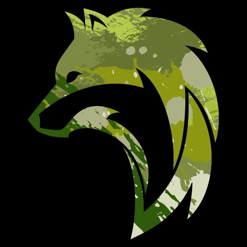 Wilder Wolf Tarnmuster