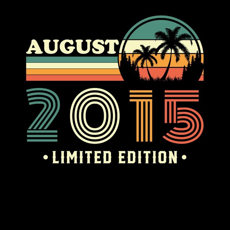 August 2015 Vintage Retro Geburtstagsgeschenk