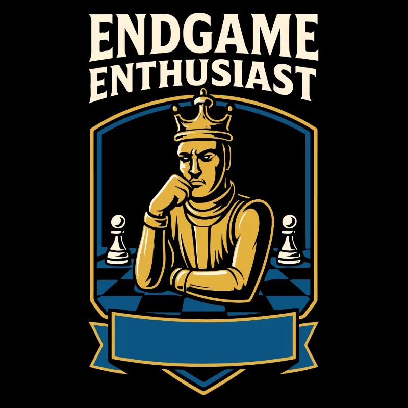 Endgame enthusiast chess player king