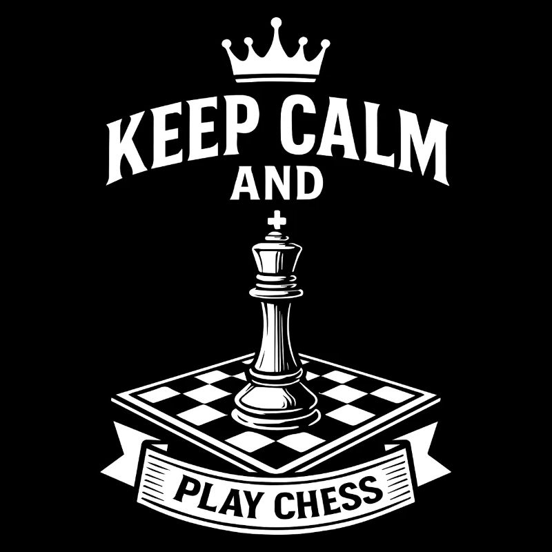 Restez calme et jouez aux échecs Jeu de société