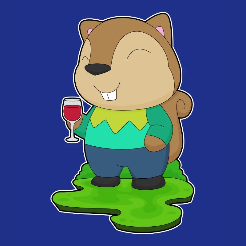 Squirrel Red Wine
