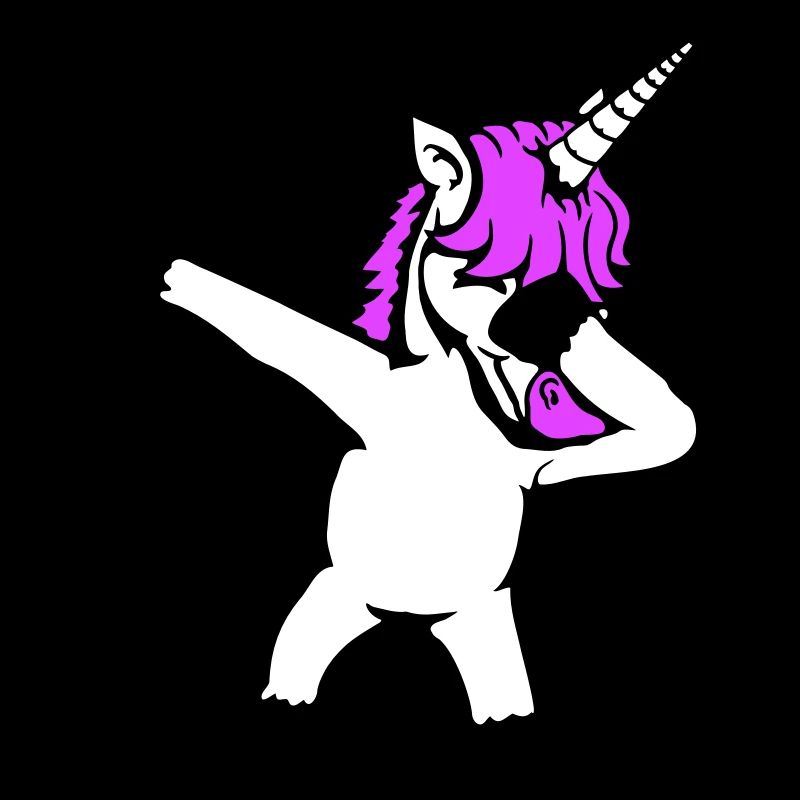 Einhorn Dabbing Dab Tanz Party Pose Geste Lustig