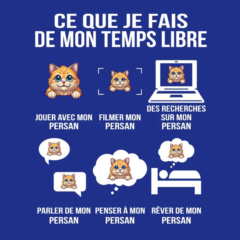 Ce que je fais de mon temps libre Chat Persan
