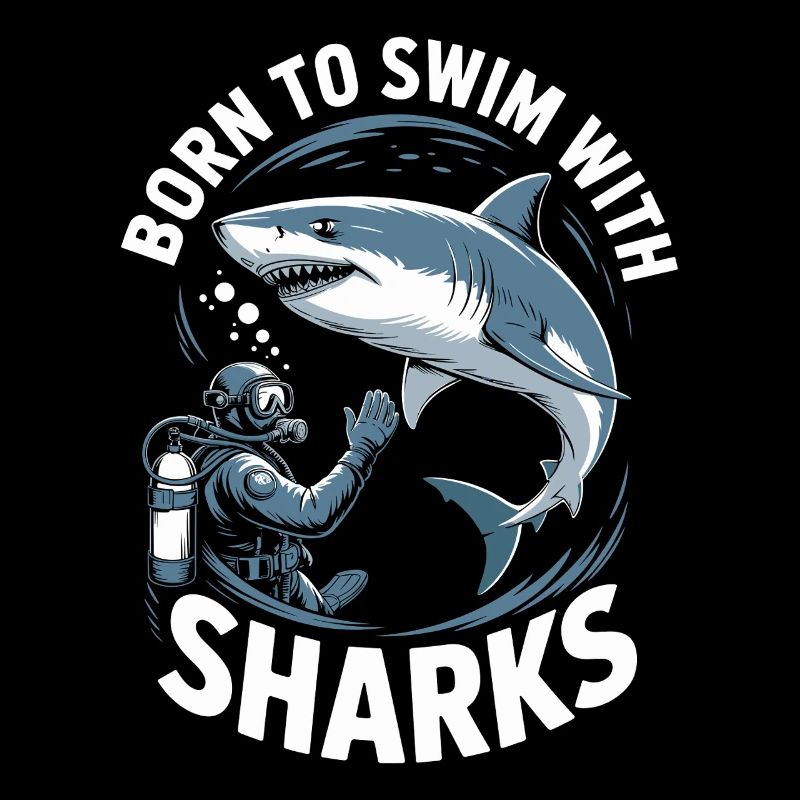 Né pour nager avec les requins