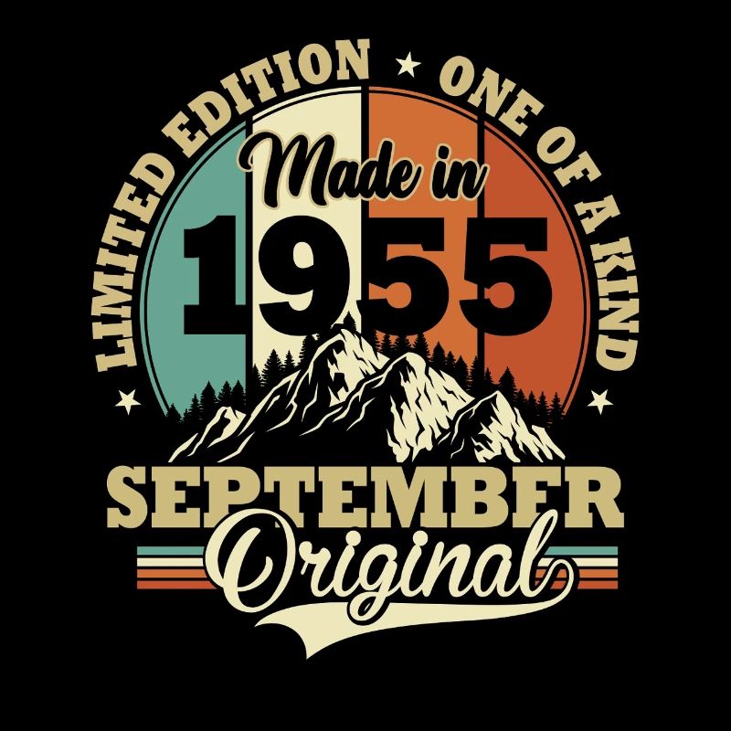 Jahrestag September 1955 Geburtstags Geschenk