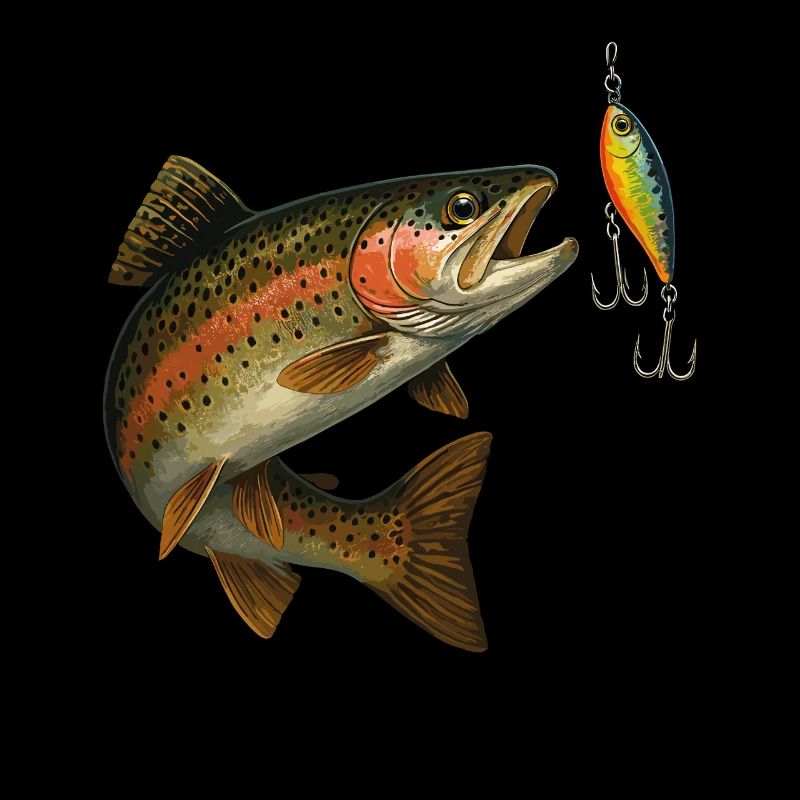 Conception de morsures de truite – Trout & Wobbler Scene