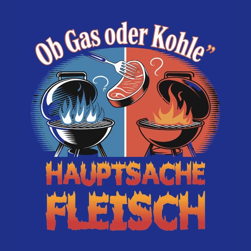 Ob Gas Oder Kohle Hauptsache Fleisch Grill