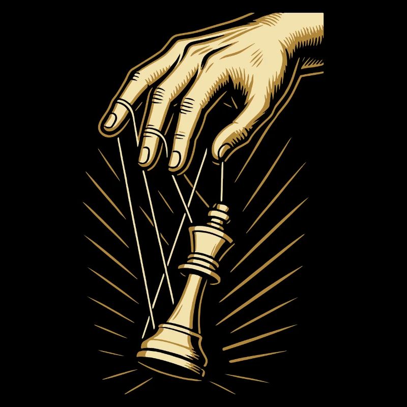 Joueur d’échecs, roi marionnette, passionné d’échecs