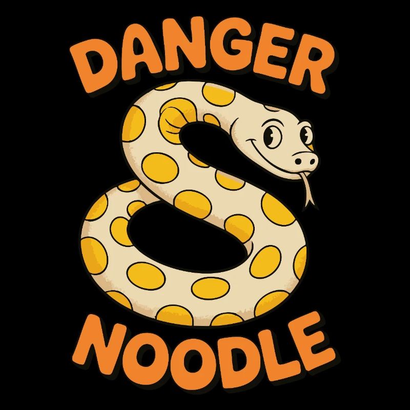 Danger Noodle - Conception de serpent amusante